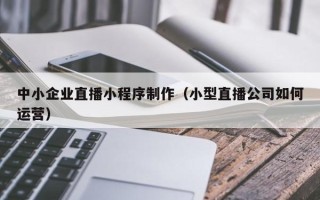 永新中小企业直播小程序制作（小型直播公司如何运营）