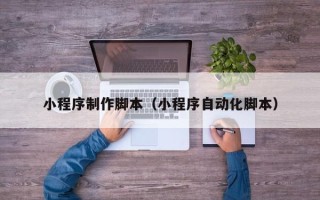 永新小程序制作脚本（小程序自动化脚本）